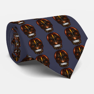 Gravata Rock and Roll Skull Tie