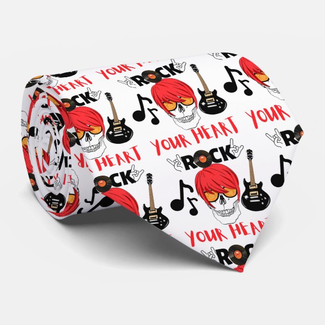 GRAVATA ROCK SEU CORAÇÃO (Rolled)