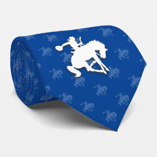 Gravata Rodeio Cowboy  Azul Profundo