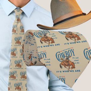 Gravata Rodeio Ocidental Cowboy Bucking Horse É quem somos