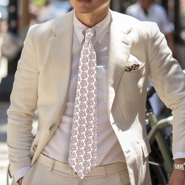 Gravata Românticas Camafeus Botânicos Régios Rosa Poeirent (Criador carregado)