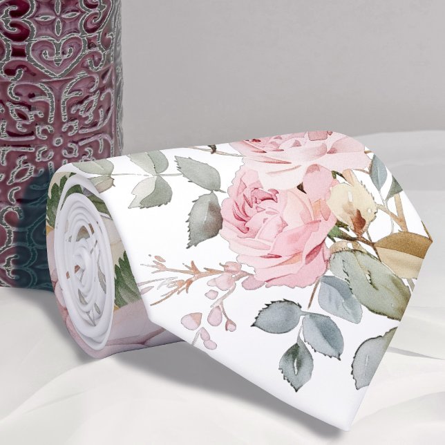 Gravata Rosa de aquarela (Criador carregado)