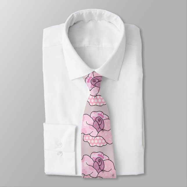 Gravata rosa de bunda (Amarrado)