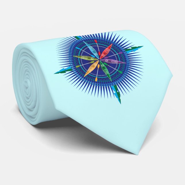Gravata Rosa de Kayak Compass (Rolled)