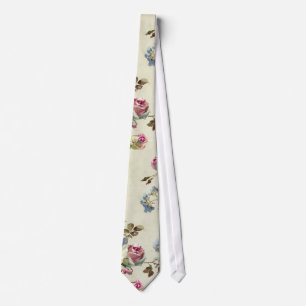Gravata rosa de papel de parede floral Bonito