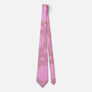 Gravata rosa de pontos