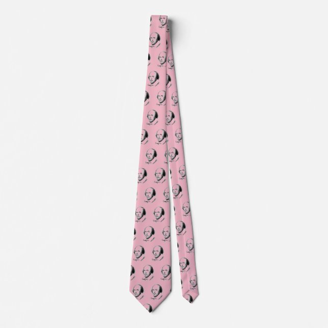 Gravata Rosa de Shakespeare (Frente)