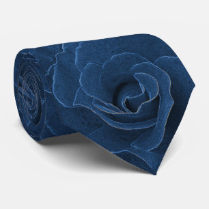 Gravata Rosa do azul de veludo