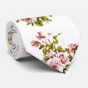 Gravata Rosa do rosa do vintage, laço floral elegante do