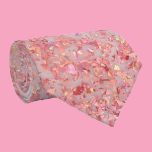 Gravata Rosa Dourado Abstrato Brilho Cor Colorido Formal
