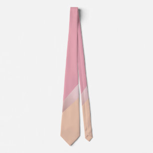 Gravata Rosa elegante, cor-de-rosa e geométrico laranja, c