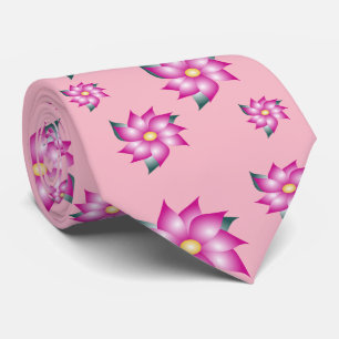 Gravata Rosa Fúcsia Estampado