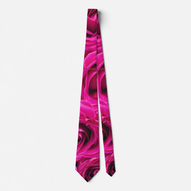 Gravata Rosa Rosa Elegante (Frente)