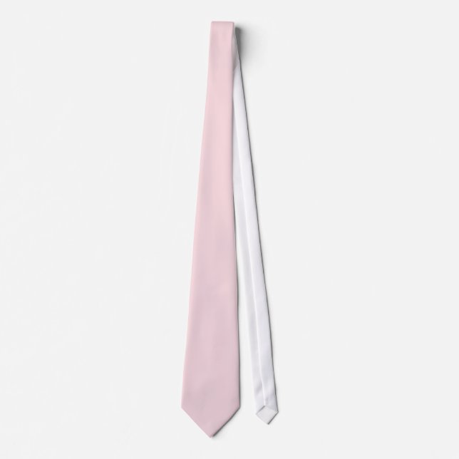 Gravata Rosa simples, Rosequartz, adicione monograma (Frente)