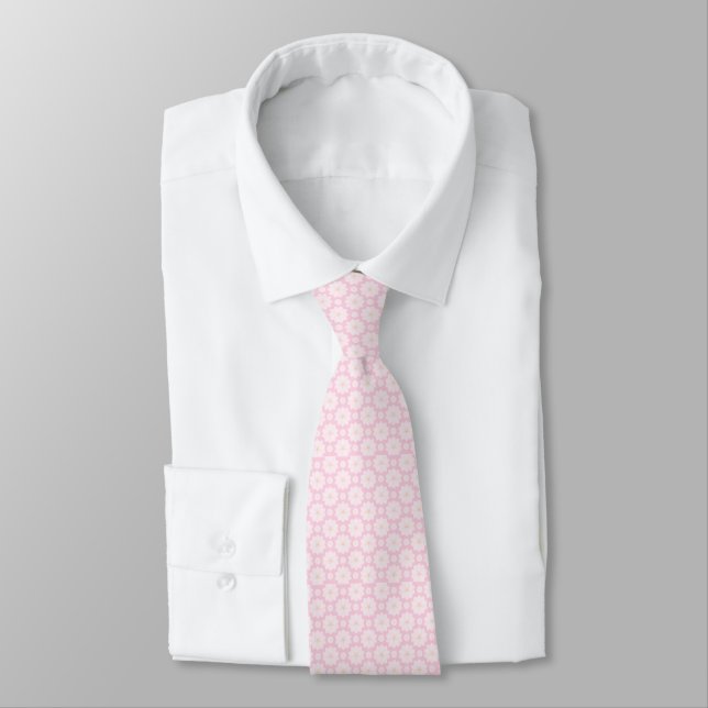 Gravata Rosa Suave para Baile, Escritório e Ocas (Amarrado)