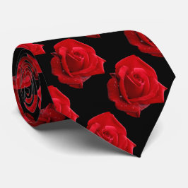 Gravata Rosa vermelha romântica elegante Floral