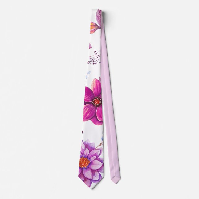 Gravata Rosa violeta (Frente)