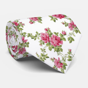 Gravata Rosas Rosa Pintadas