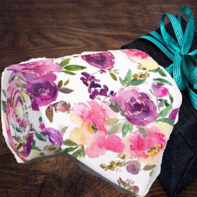 Gravata Rosas rosados e roxos Colar (Criador carregado)