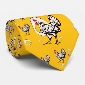Gravata Roseanne Chicken - Funny Roseanne Rooster e Ovo