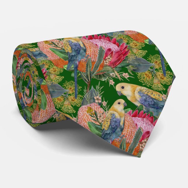 Gravata Rosella com cabeça pálida australiana (Rolled)