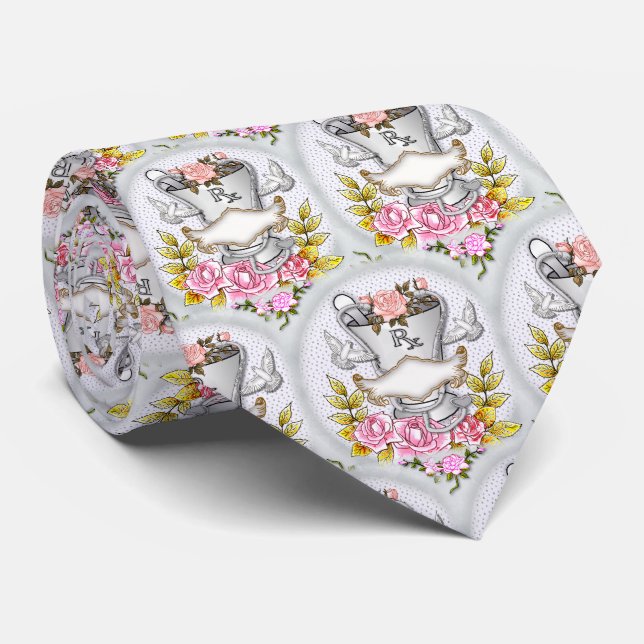 Gravata Roses RX Almofariz Médico  (Rolled)