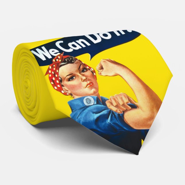 Gravata Rosie the Riveter (Poster Icônica) (Nós podemos fa (Rolled)