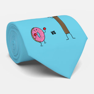 Gravata Rosquinha versus açúcar frito da sobremesa Churro