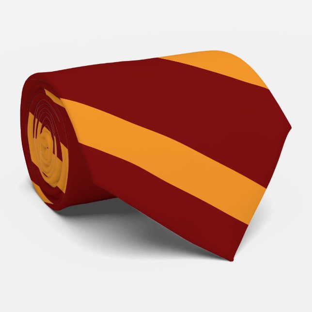 Gravata Rosy Gold Stripe  (Rolled)