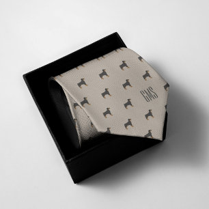 Gravata Rottweiler Padrões Monogramados