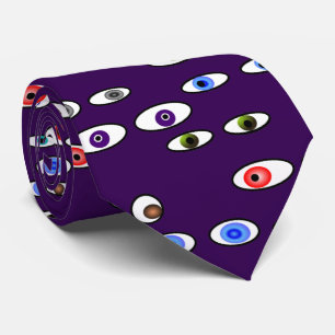 Gravata Roxo artística do optometrista das bolas do olho