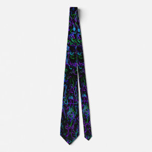 Gravata Roxo e azul
