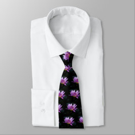 Gravata Roxo Lotus Waterlily Tie