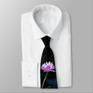 Gravata Roxo Lotus Waterlily Tie