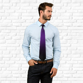 Gravata Roxo Real Contemporâneo e Ombre Preto