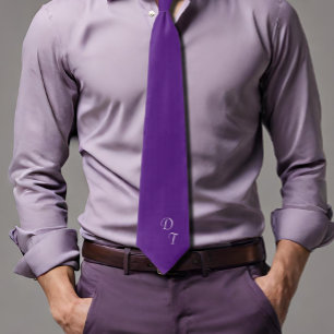 Gravata roxo real - monograma