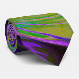 Gravata Roxo Retro legal e Rotação de Arte Líquida Chartre