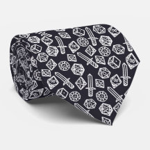 RPG Dice Gamer Tie