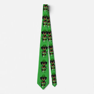 Gravata Rua Patrick Day Dachshund Cartoon 4 Tie