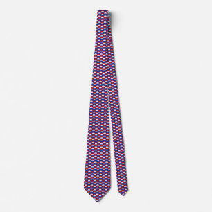 Gravata Rússia Flag Honeycomb Tie
