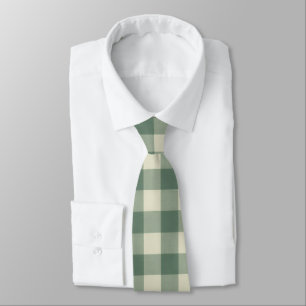 Gravata Rustic Green Gingham Moderno Natal