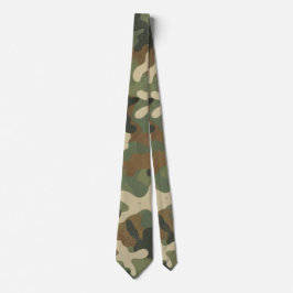Gravata Rustic Military Camo Pattern