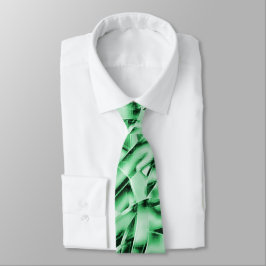 Gravata Rústico ou não, corte branco verde esquisito entre