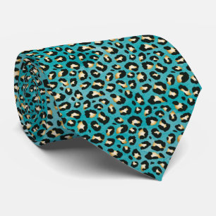 Gravata Safari Leopard Print Tea Rosettes