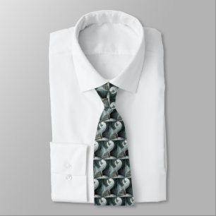 Gravata Sage Green e Cinza Marble Spircase