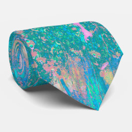 Gravata Salto de Aqua Trippy com flores psicodélicas