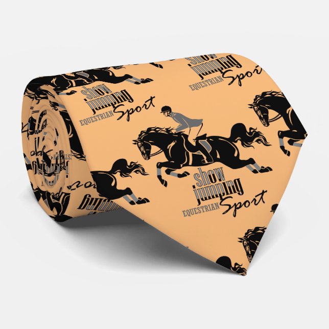 Gravata salto equestre da mostra (Rolled)