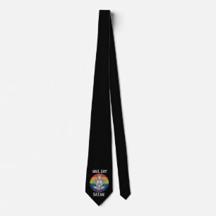 Gravata Salve Satanás Gay Cabra Gótico Engraçado LGBTQ