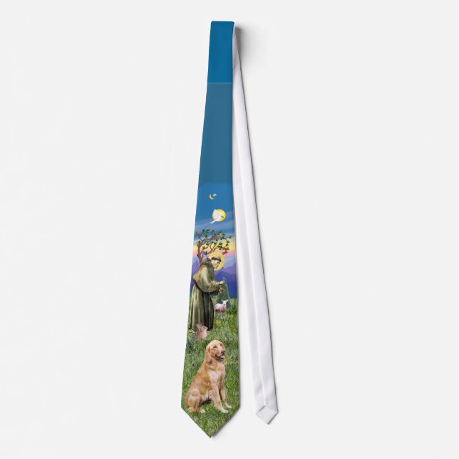 Gravata Santo Francis / Ouro Retriever Tie (Frente)