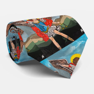 Gravata Santo Michael, a pintura de Arcanjo por Alfred Fox